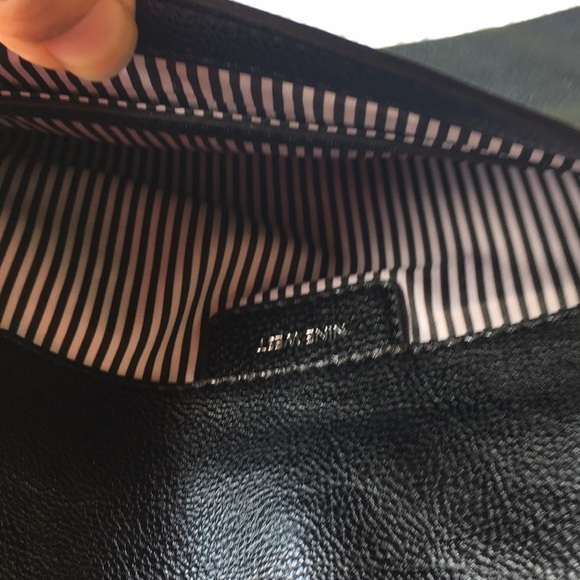 Nine West Animal print cowhide & faux leather bag, black & white, leopard print - Picture 5 of 8